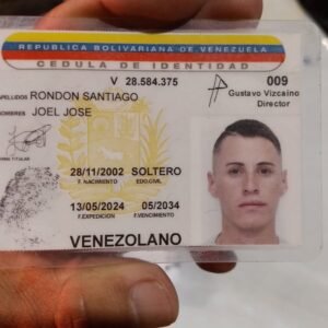 Venezuelan National ID Replica, Cédula de Identidad Venezuela