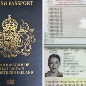 Buy UK Passport Online Registered Biometric British Passport HMPO Blue Cover